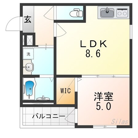 鶴ケ丘駅 徒歩13分 1階の物件間取画像